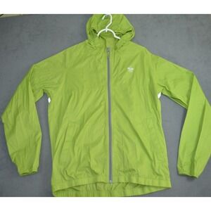 Boy Scouts of America Rain Jacket Neon Green Hooded Adult M Waterproof Wind Lite
